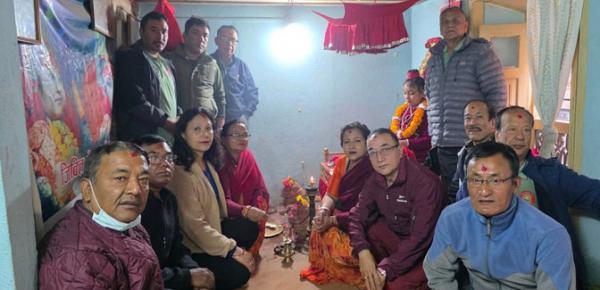 शाक्य महाविहार संघपाखें कुमारी पूजा