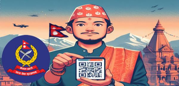 क्यूआर कोडया छ्यलाबुलायात विस्तार यासें नेपाल प्रहरी